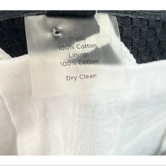 Talbots Sz 16 Pleat Front A Line Black White Texture Geometric Skirt Work Career - Picture 10 of 12